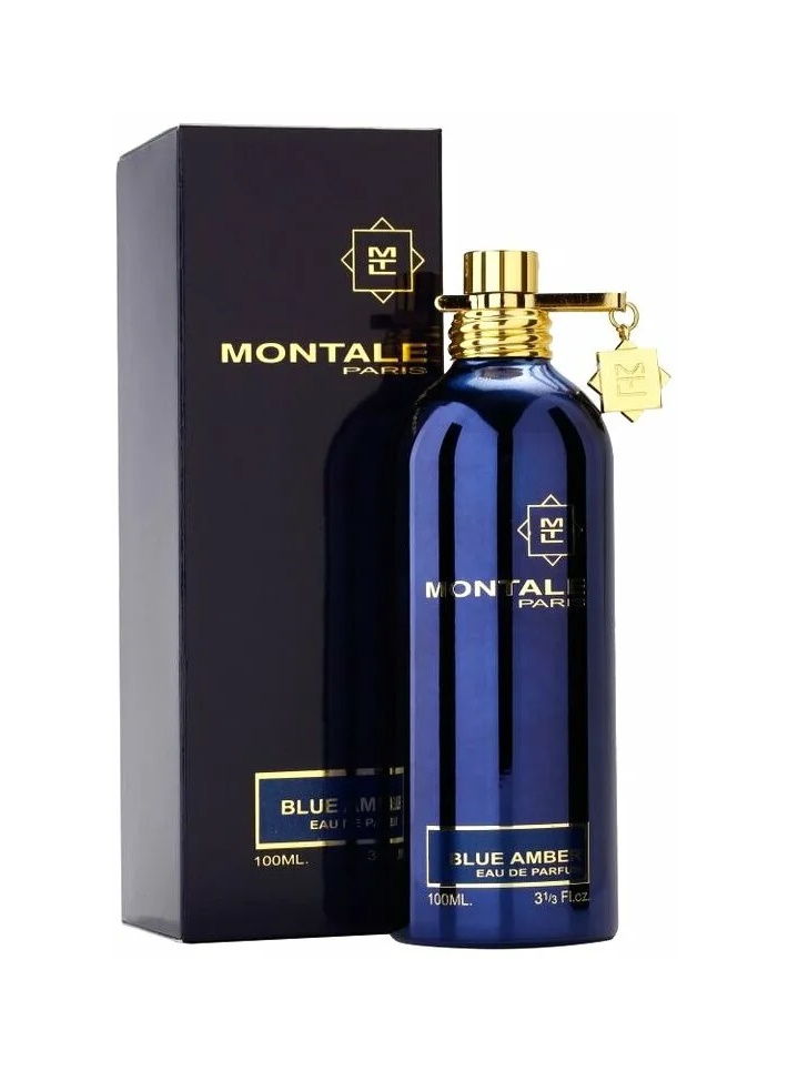 Montale blue. Montale Blue Amber 100 мл. Монталь синие духи. Духи Montal в синей коробке. Амбер микс Монталь.